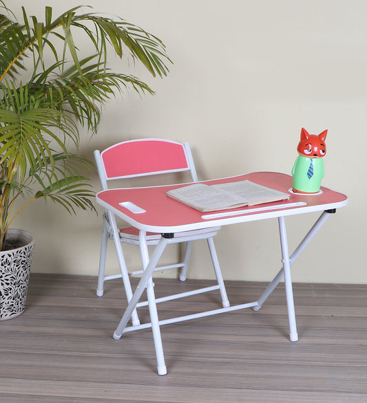 Foldable Table Chair Set Pink (3-6 yrs)