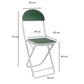 Foldable Table Chair Set Green (Large)