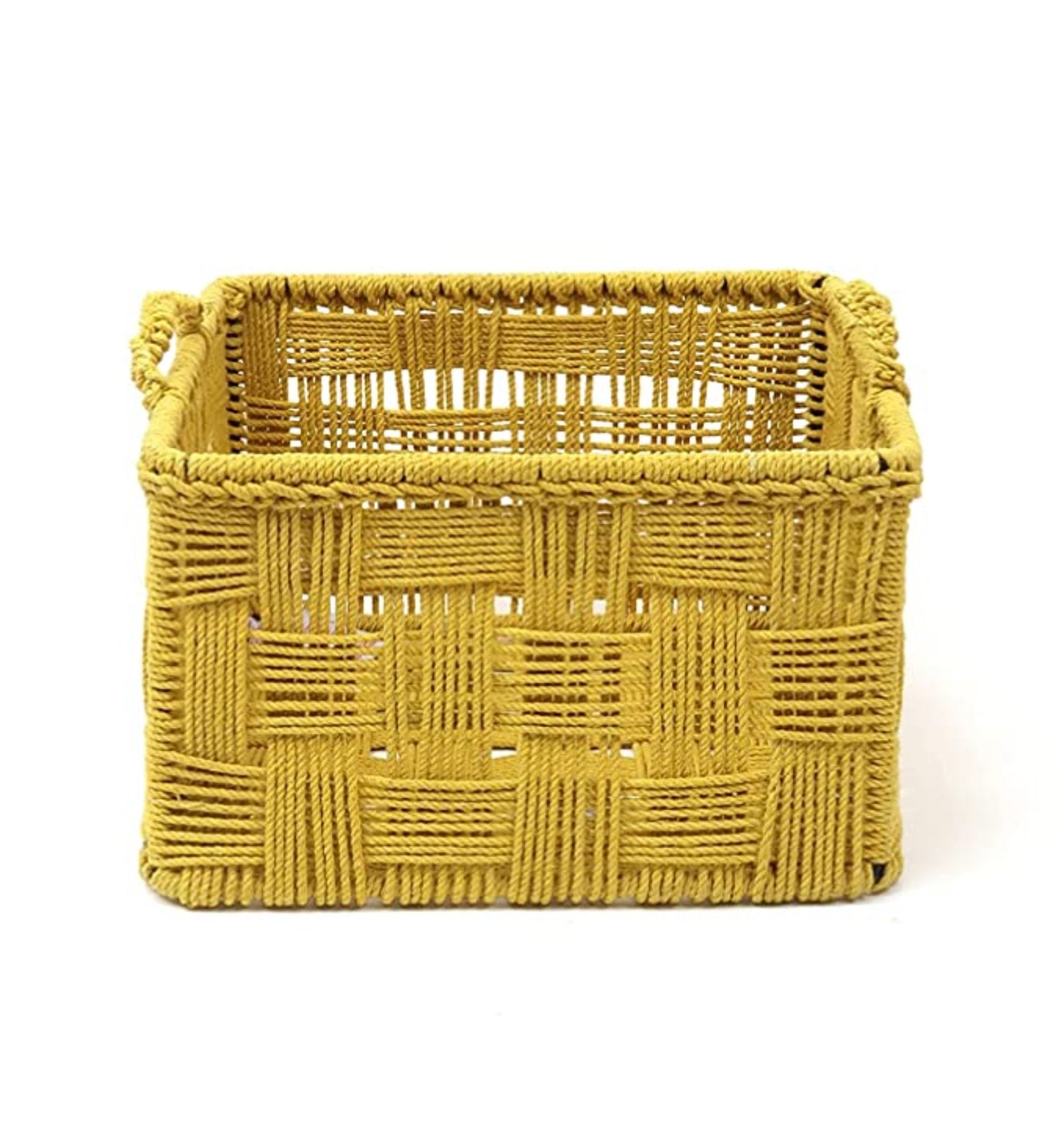 Cotton Rope Basket Yellow (Large)