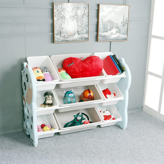 Kids Multifunctional Book Toy Organizer Storage Rack