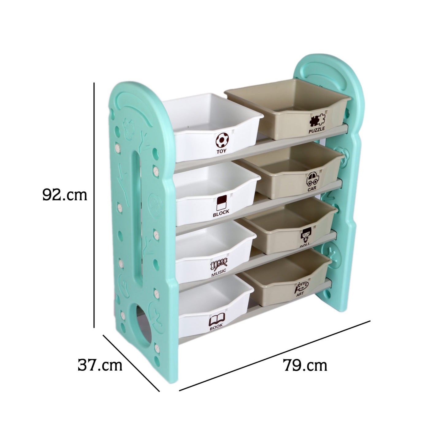 Toy Organizer Shelf Green (Small)