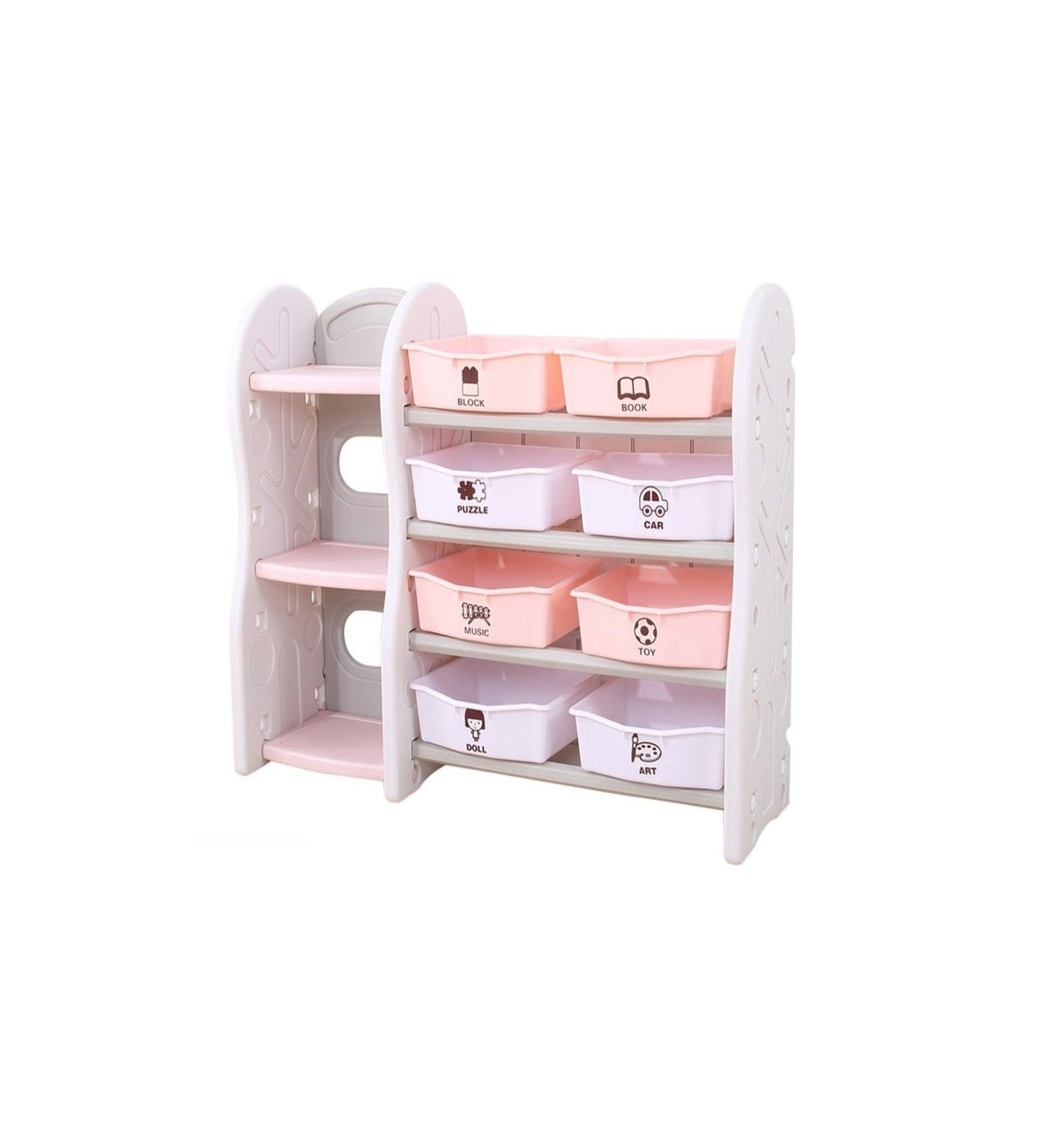 Basket Shelf Rack Pink (Medium)